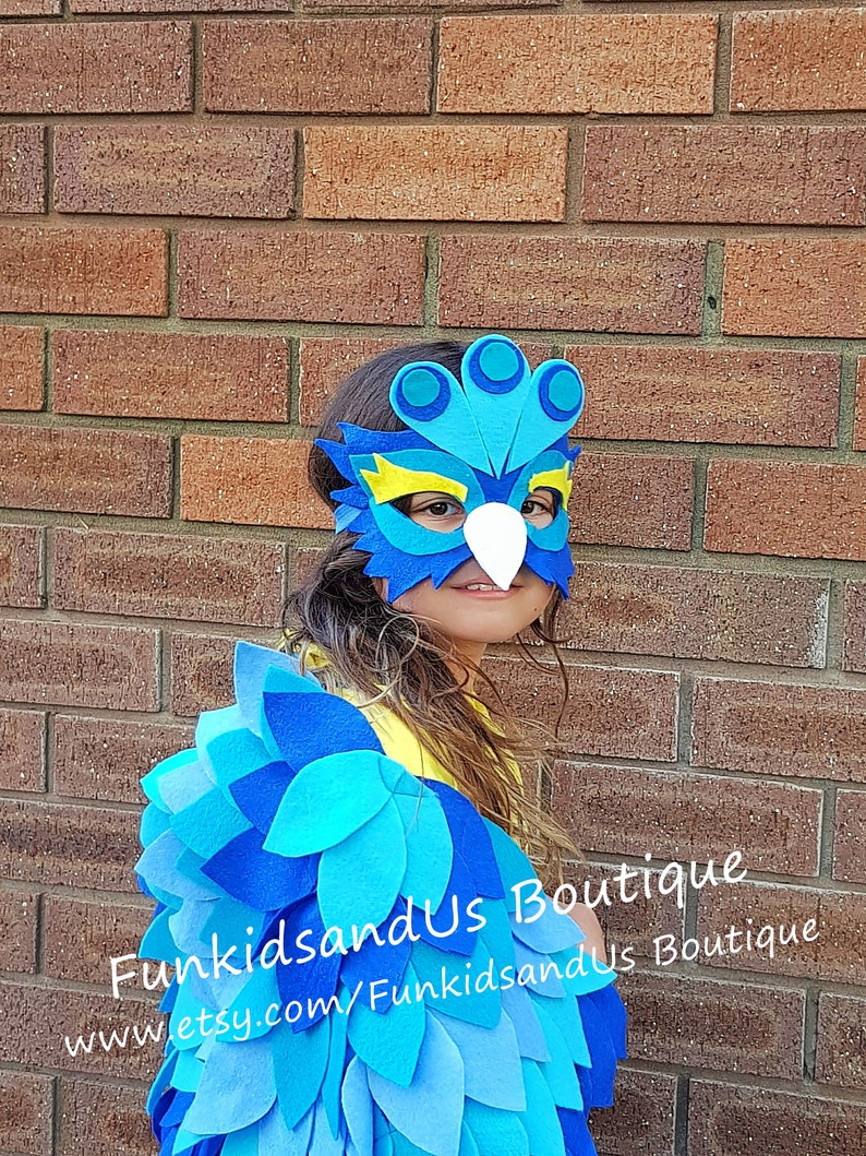 Blue Parrot Wings Bird Wings Costume Kids Blue Parrot Etsy Australia