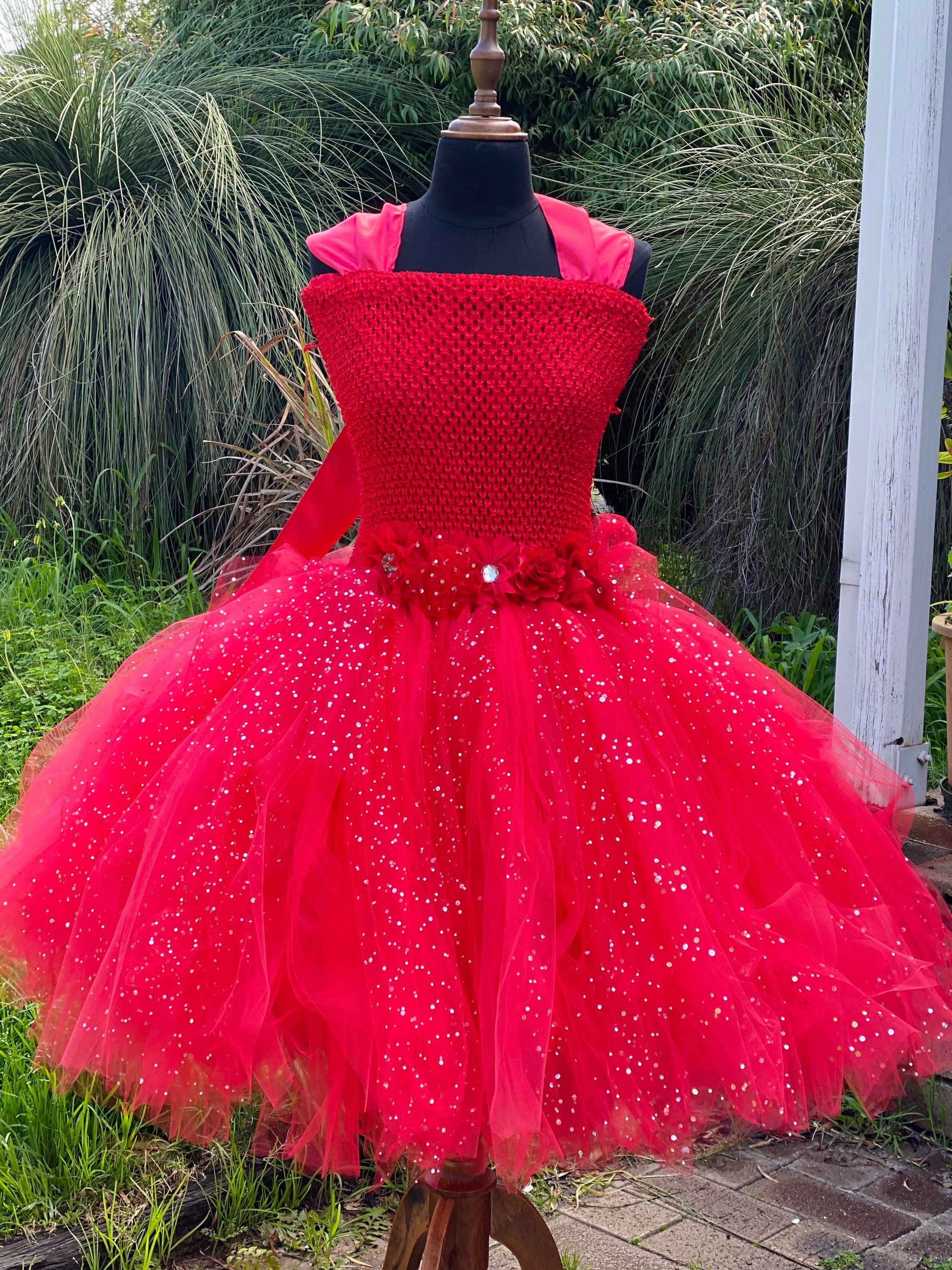 Red tutu dress store for juniors
