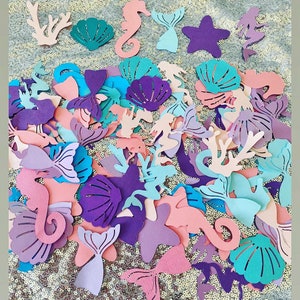 Mermaid Confetti decor  -Mermaid party Decor - Under the sea Confetti - Mermaid birthday