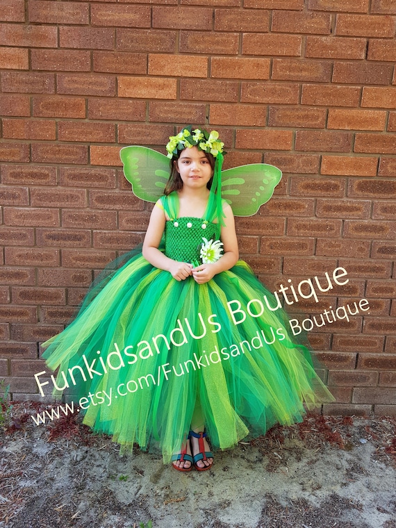 Garden Fairy Tutu Dress Fairy Flower Girl Dress Pixie Fairy Costume Fairy Dress Wand and Wings Etsy Canada