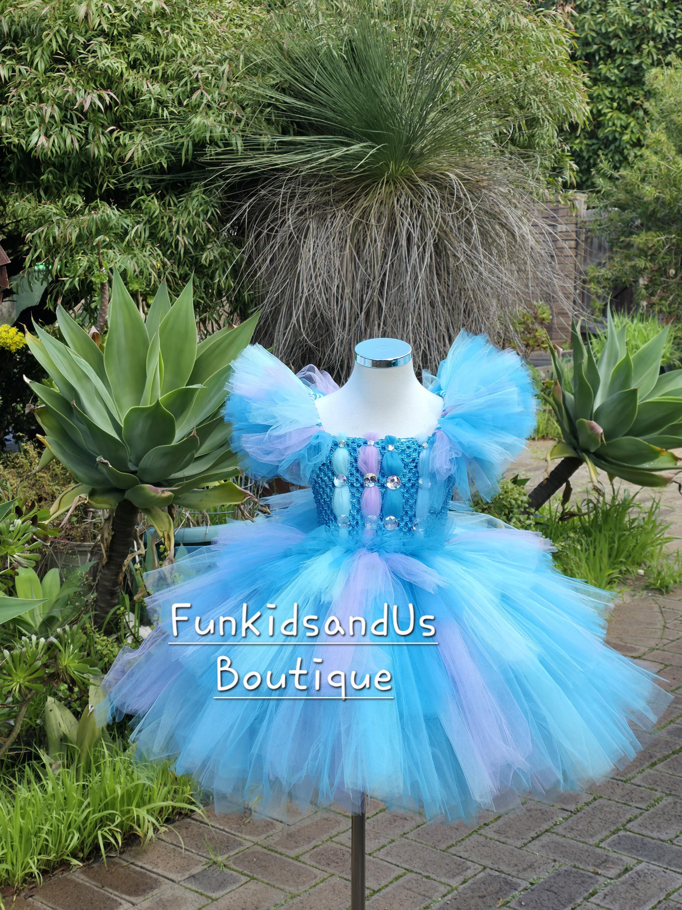 Dragon Tutu Dress for Girls - Dragon Costume - Blue Dragon Princess Costume