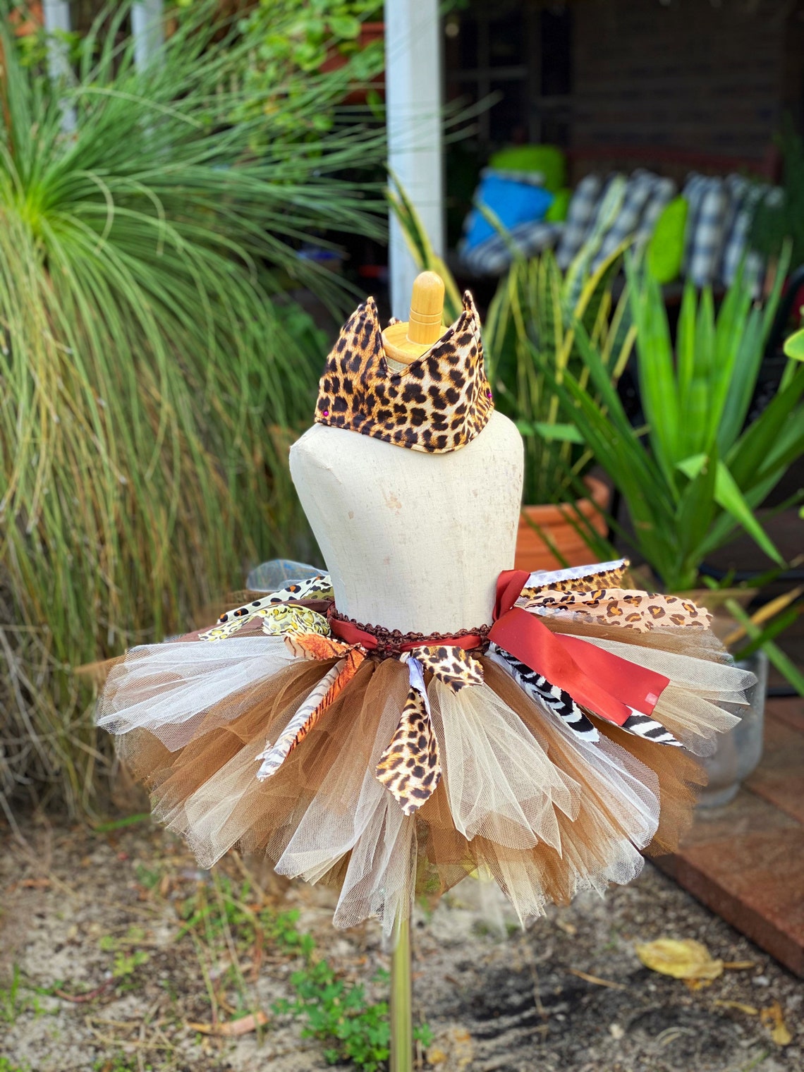 Jungle TutuSkirt Girl Safari Skirt Animal Print Tutu Etsy