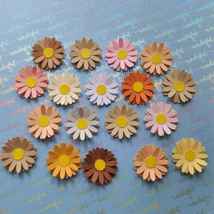 Daisy flower  confetti -  flower table confetti -birthday decor , table decoration- Daisy Paper Embellishments for Crafts Decor