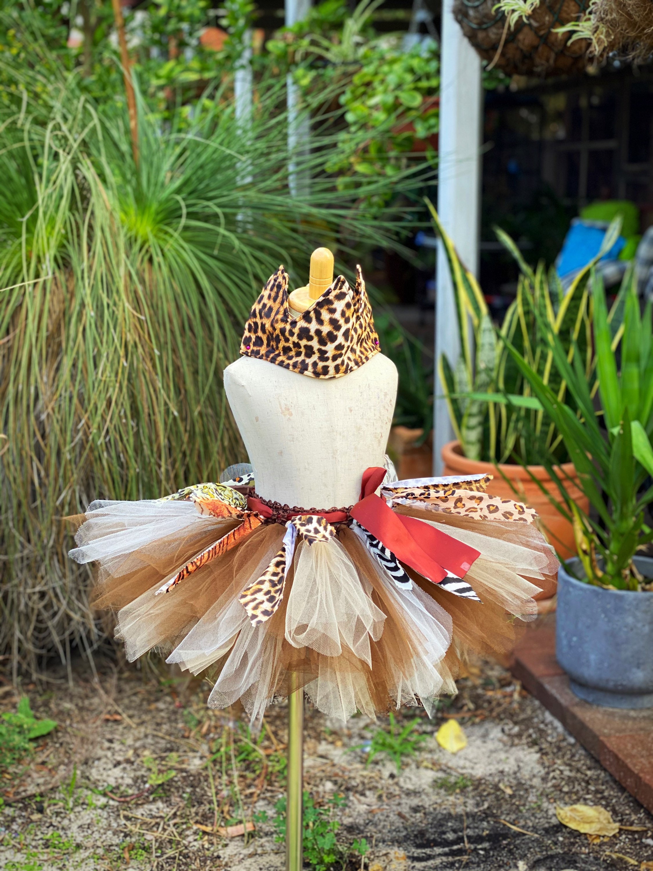 Jungle TutuSkirt Girl Safari Skirt Animal Print Tutu Etsy