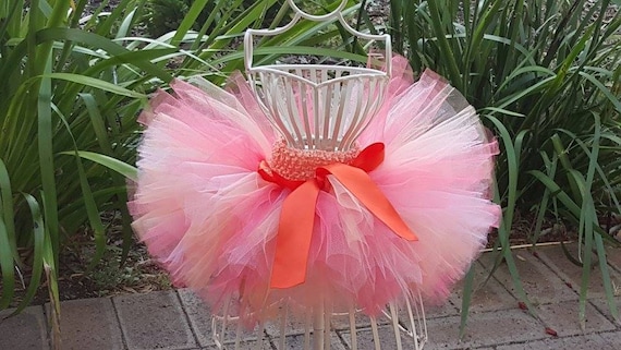 Coral tutu skirt for adults top