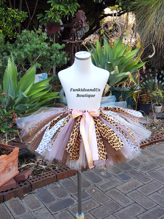 Handmade Safari Tutu Skirt: Animal Print Jungle Party Dress-up - Etsy