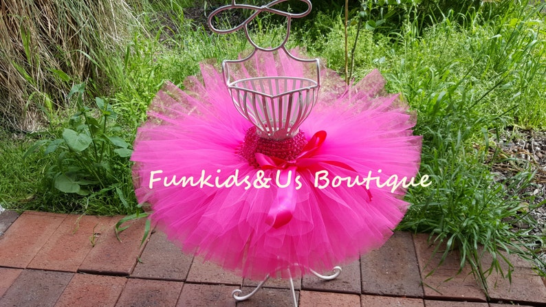 Baby Hot Pink Tutu Skirt,wedding tutus, Newborn Tutu skirt, toddler, girl Hot pink Tutu image 2