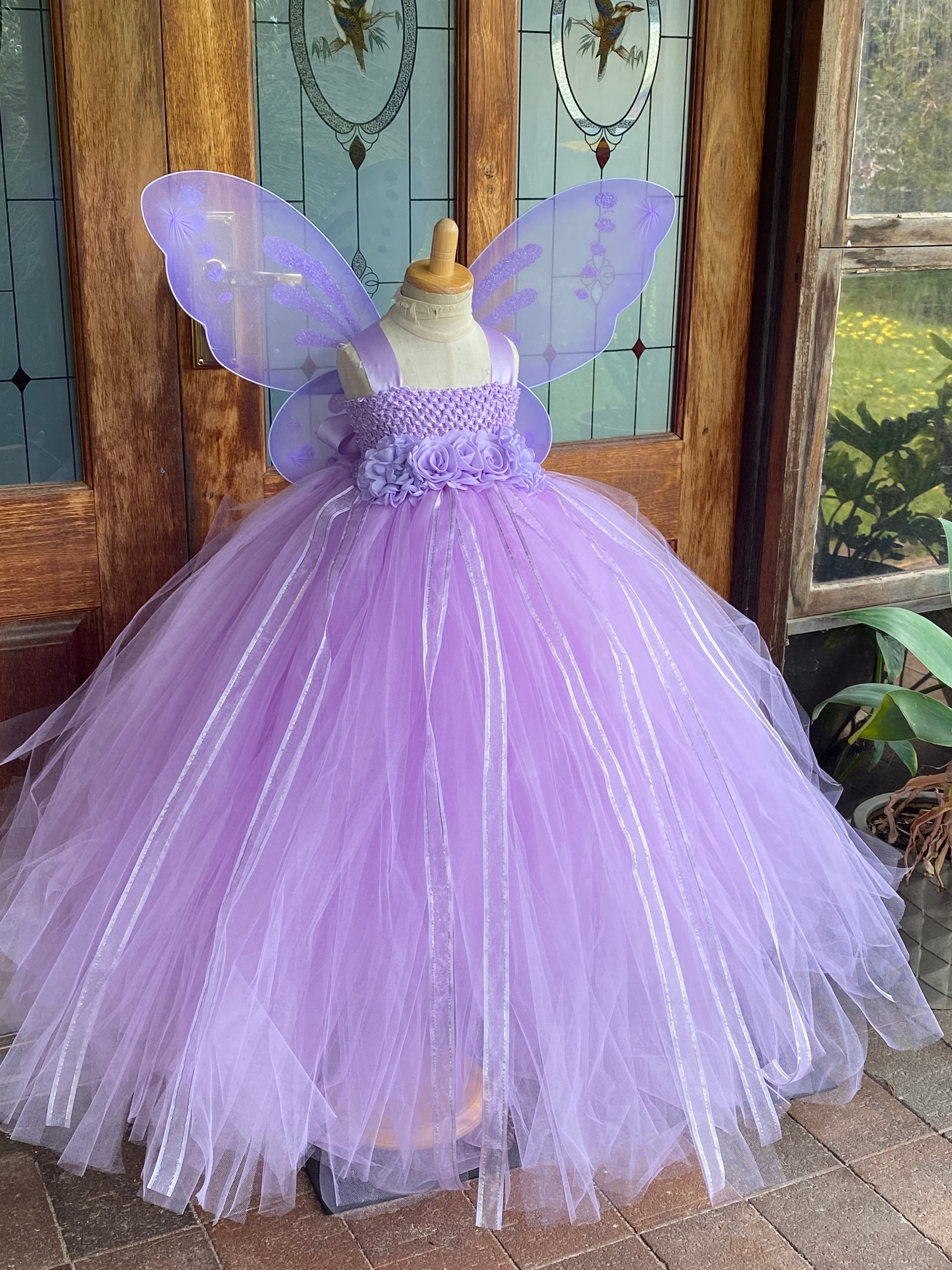 purple fairy dress Costume (8 colors) Rock Paper Sprinkles The bodice opens like butterfly wings Flutter Fairy Dress Mint /
