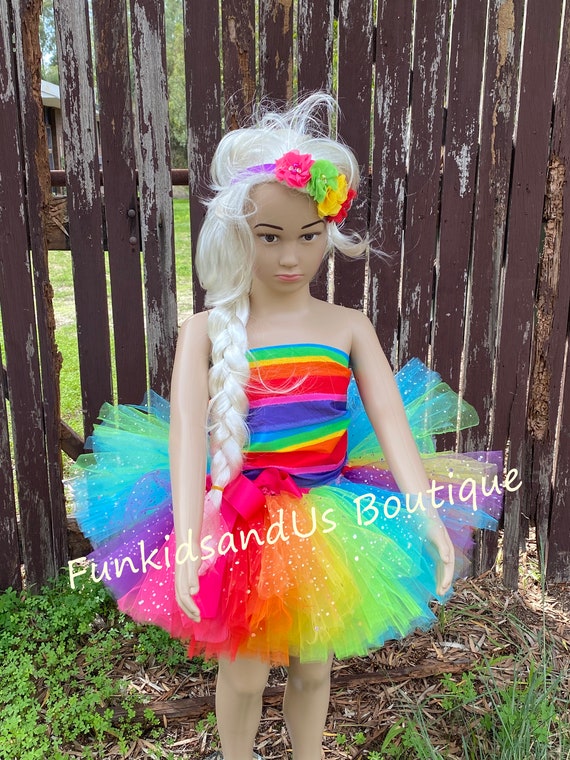 Baby rainbow tutu dress online
