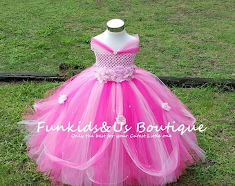 Beautiful Shade of Pink Princess Tutu gown with Rhinestone - Princess Tutu Dress