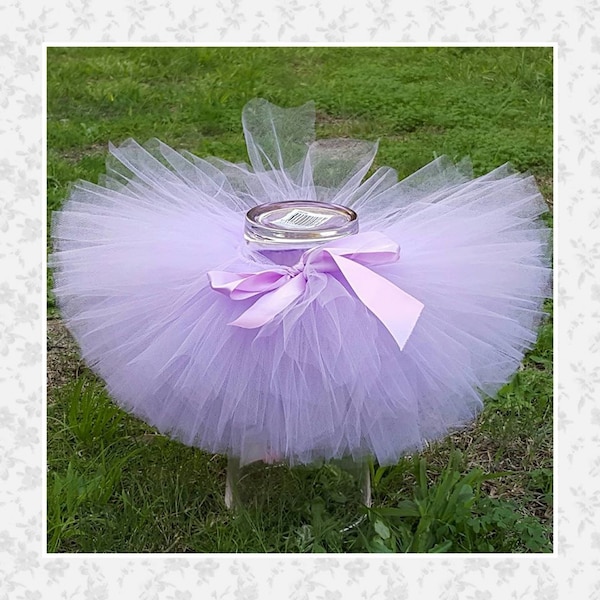 Lavender fluffy tutu skirt- Baby Tutu, Toddler Tutu, Girl Skirt, Photo Prop Set, Infant tutu