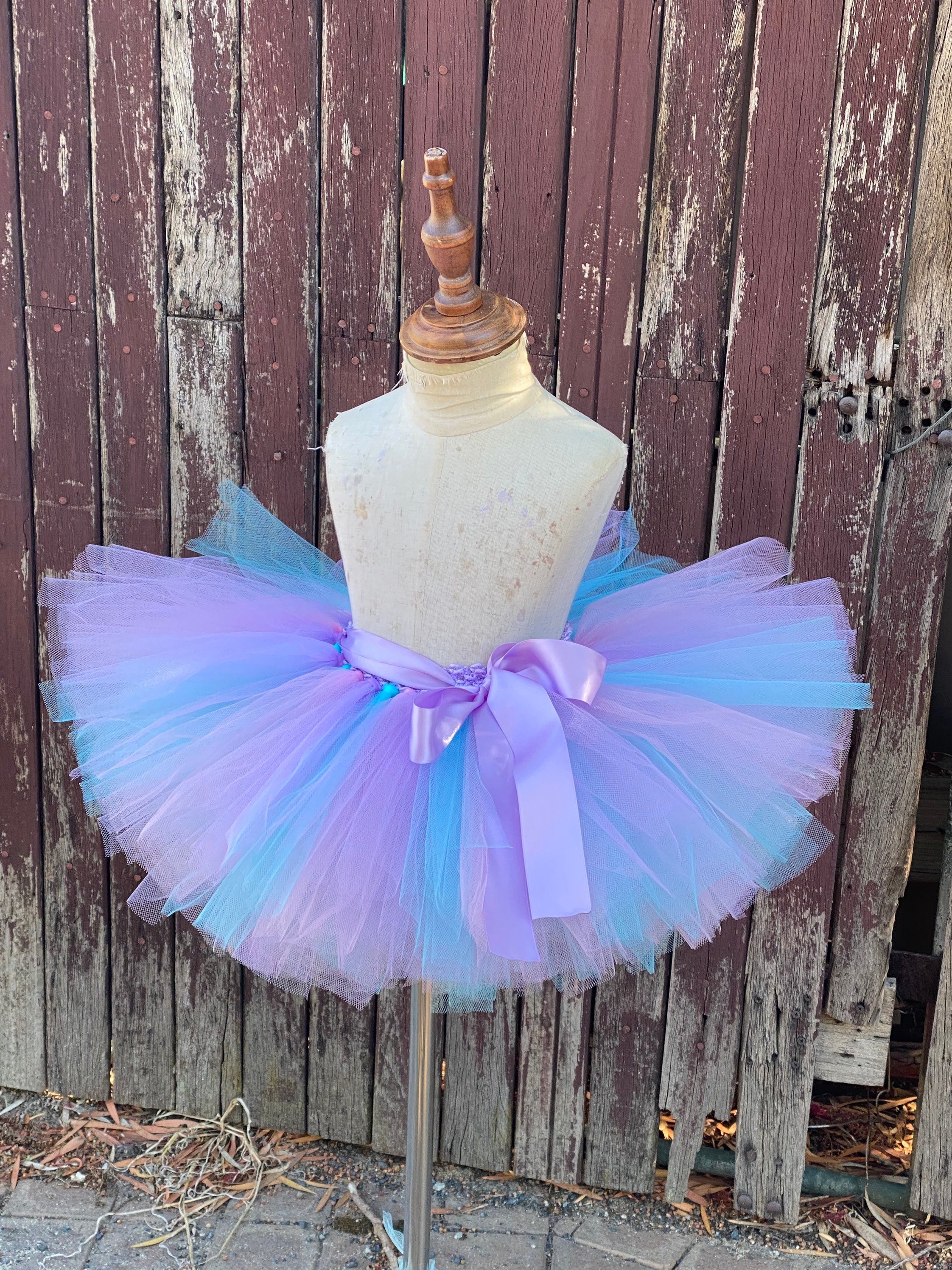 Lavender Pink Bright Aqua Tutu Unicorn Skirt Pastel Skirt Pastel Tutu  Newborn Tutu -  Israel