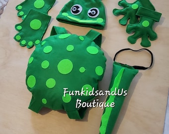 Disfraz De Rana Para Adulto Capaneus – Diadema, Guantes, Bufanda Y Accesorios, Ideal Para Carnaval Y Fiestas Temáticas