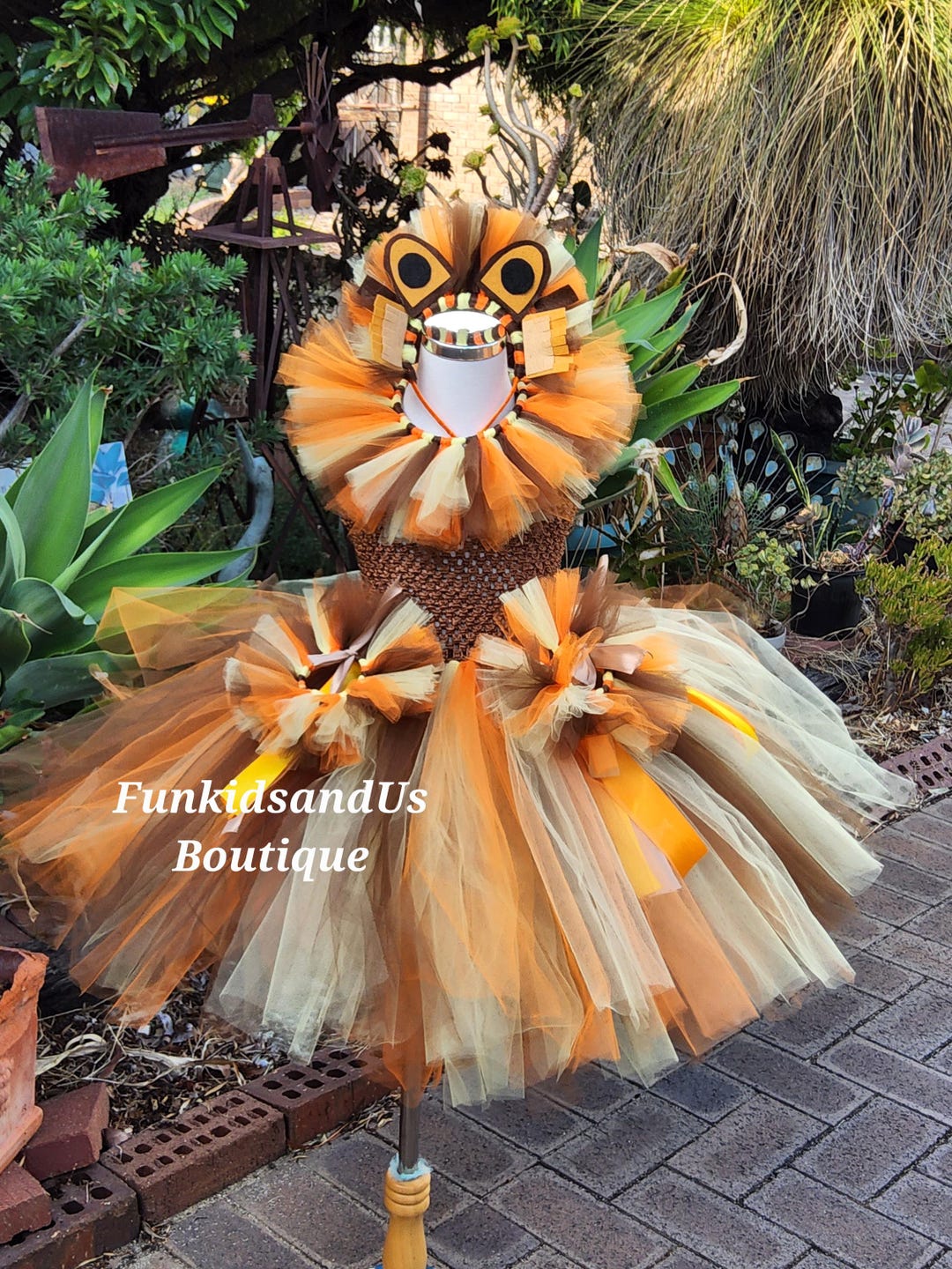 Lion Tulle Dress Outfit- Safari Kids Costume Lion-inspired - Safari ...