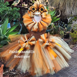 Löwen-Tüll-Kostüm - Safari-Kinderkostüm, Löwen-inspiriert - Safari Roar Lion Tutu Dress- Wildly Fun Kostüm für Mädchen