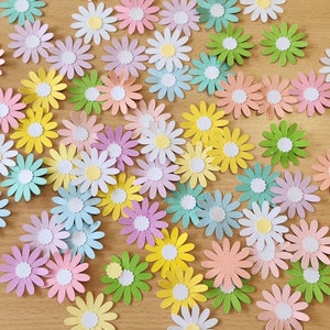 Daisy confetti - Spring Daisy flower  confetti - party confetti - confetti, birthday decor , table decoration