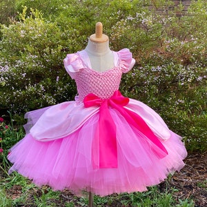 Pink  Dress  inspired Tutu Dress  Birthday Outfit, Halloween Costume-  Pink Tutu dress - Girls Size 6 12 18 Months 2T 3T 4T 5T 6 7 8 10 12