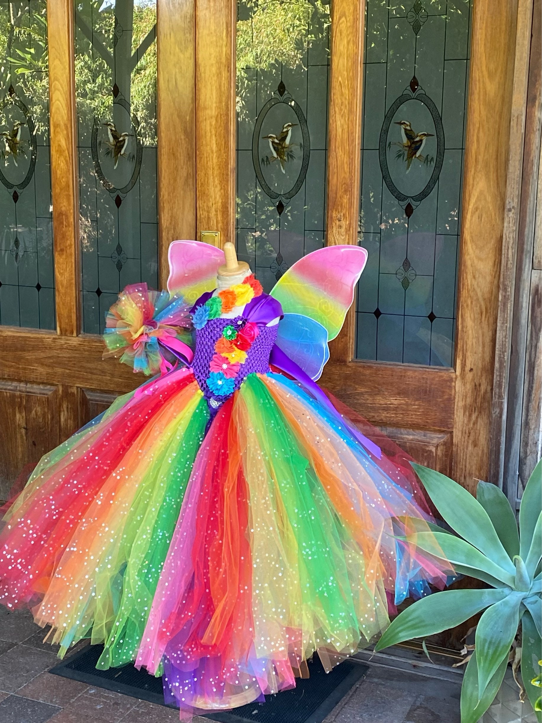 rainbow princess dress Baby Girl Birthday Party Little Girl's Dresses Toddler Christmas Dress then she must have a rainbow unicorn dress Sweet Society Pastel Rainbow Organza