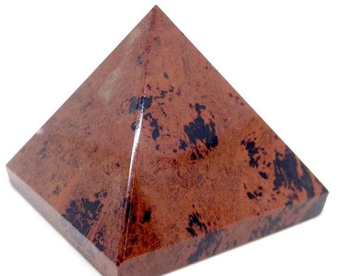 MAHOGANY OBSIDIAN natural Medium gemstone crystal pyramid -1.75''-2''