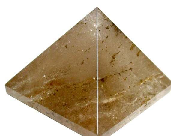 Smokey Smoky Quartz Energy Crystal Clear Reiki Charged Pyramid Chakra Healing Approx. 1.5"-2" GemStone Genuine and Energized Quartz Crystal