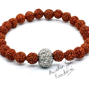 Energized & Blessed Natural Rudraksha Mala Beads Bracelet | Etsy