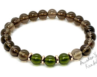 Smoky Quartz Bracelet Smoky Quartz Bracelets Womens Gift Beaded Bracelet Bead Bracelet Smokey Quartz Bracelet Smoky Quartz Gemstone Jewelry