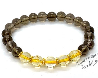 AAA Smokey Smoky Quartz bracelet Citrine crystal jewelry love bracelet be my valentine day gifts for wife girlfriend gift for mom gift girl