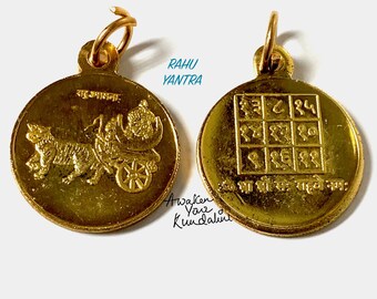 Energized and Blessed Rahu Yantra Amulet Kavach Pendant Christmas