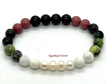 CANCER Zodiac Gemstone Bracelet Constellation Horoscope Astrology Bracelet Crystal Healing Jewelry Charm Birthday  – Mantra Energized