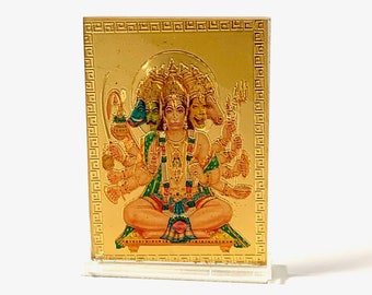 Sri Panchmukhi Hanuman Panch Mukhi Hanuman - Small Acrylic Picture Frame PhotoChristmas