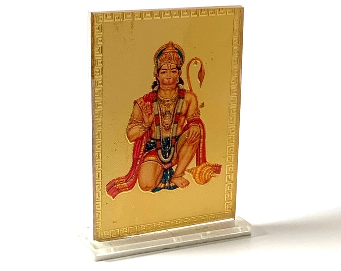 Cyber Monday Sale Sri Hanuman Yantra  Blessed & Energized Beautifully Engraved Enameled Laminated YantraChristmas