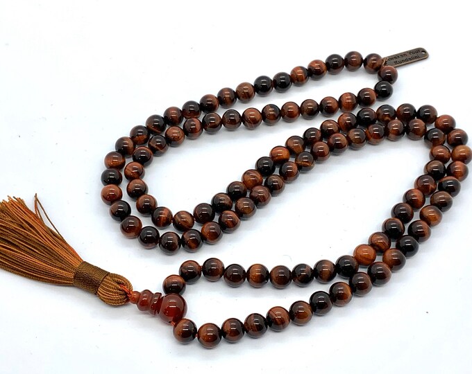 red tiger eye beads mala beads necklace tigers eye necklace jewelry red bracelet 108 beaded necklaces for men mens necklace jewelry for men