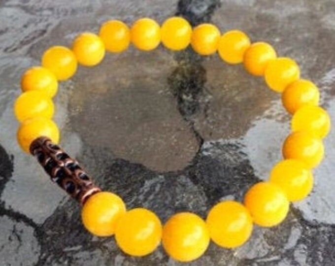 Jade Bracelet, Wrist Mala, Mala Beads, Chakra Balancing Bracelet, Yoga Bracelet, 8 mm, Prayer Beads, Healing Bracelet, Chakra Bracelet