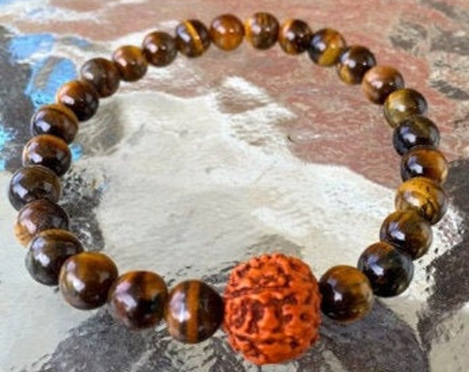 Fathers day gifts for men gifts for dad gifts for boyfriend gifts for husband gifts for grandpa gift for brother gift him Tiger eye bracelet