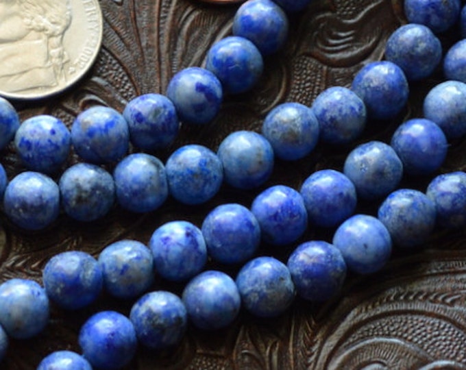 Sodalite Mala Prayer Beads Necklace, Healing Crystal Meditation ,108 Japa Mala