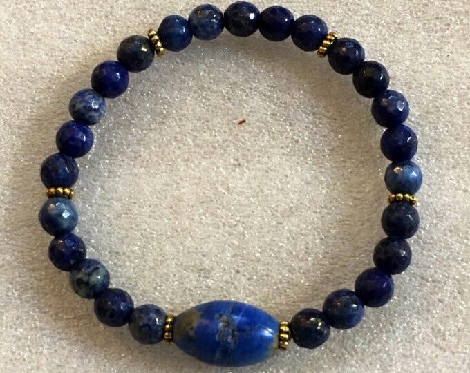 Lapis lazuli Bracelet, Mens bracelet, Mens Jewelry, Best Gifts
