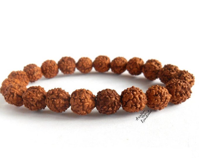 Pathri Rudraksha Bracelet • Chikna Rudraksha Bracelet • 6mm • 7mm • 8mm • 9mm • 10mm 11mm • Stretchy Rudraksha Bracelet