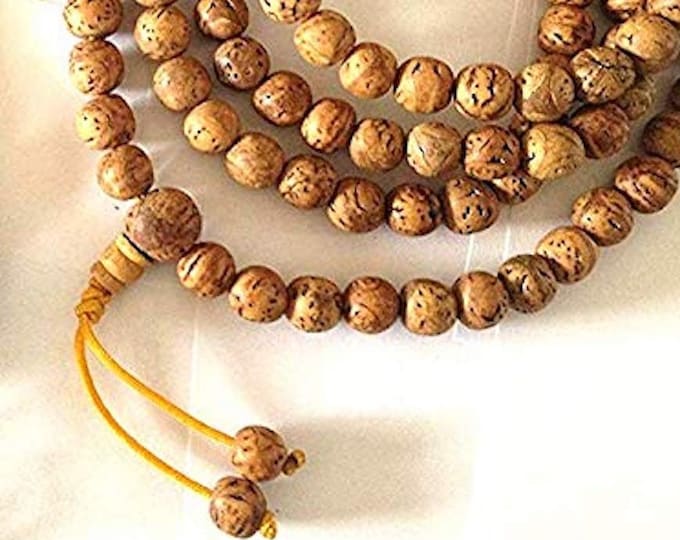 Tibetan Rare Nepal Jewelry Bodhi seed Mala 108 bead necklace Phoenix eye guru bead with adjustable knot Rare mala buddha chittaChristmas