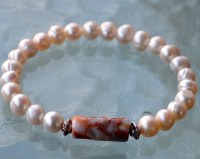Fresh Water Pearl Bracelet, Layering, Dainty, Tiny Beads Bracelet