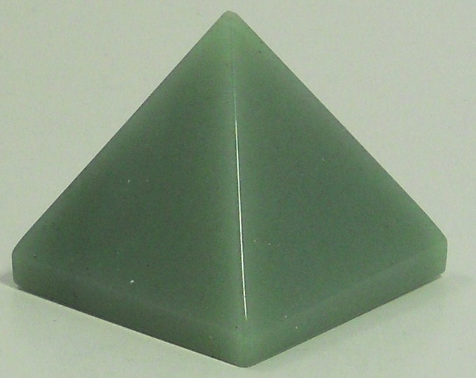 Green Aventurine Pyramid, Reiki Crystal Healing Green Aventurine Pyramid, Energized, Charged