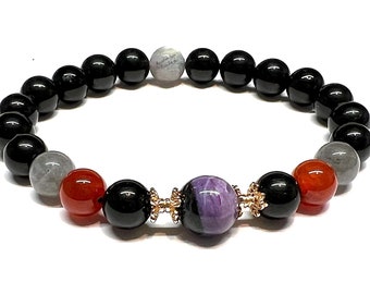 Empath Support + Protection | Negative Energy Crystals | Protection Bracelet