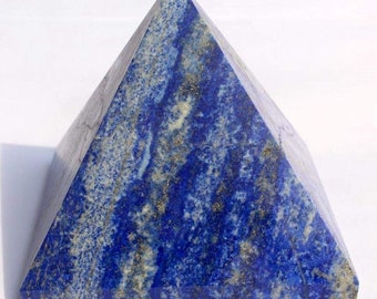 Lapis Lazuli crystal pyramid Energized & Charged Gemstone Chakra Healing Pyramid, Reiki Healing Lapis Lazuli Pyramid,Christmas