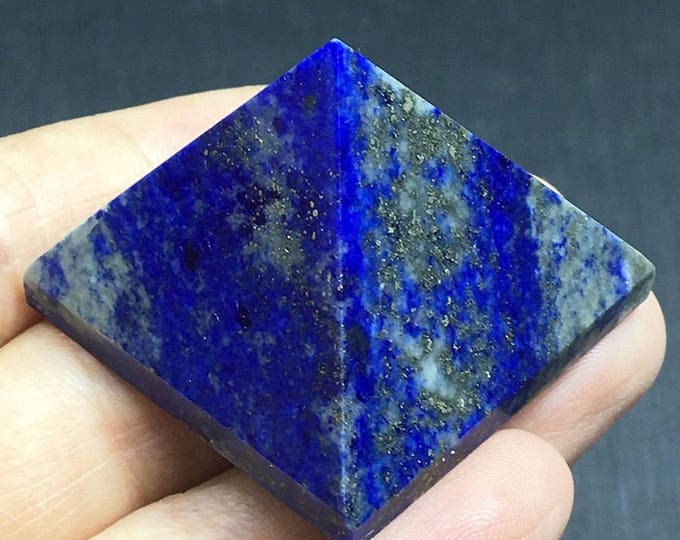 Lapis Lazuli Pyramid, Crystal Pyramid, Energized, Charged, Intuition, Clairvoyance, Third Eye Chakra