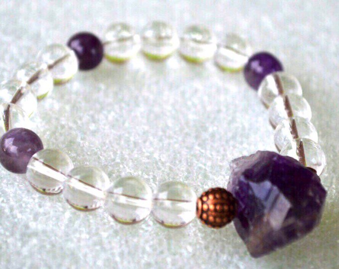 Amethyst bracelet amethyst jewelry stress relief anxiety relief mala beads mothers day gifts for grandma gifts for mom gifts for women wife