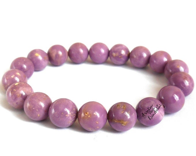 Lilac AAA Phosphosiderite Gemstone Bead Bracelet Jewelry Gifts for Women, Bracelets for Women Gifts for Her Crystal Bracelet Girlfriend Gift