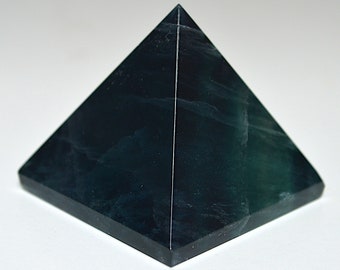 Fluorite Pyramid, Reiki Healing Crystal Pyramid, Energized, Charged, Chakra Balancing