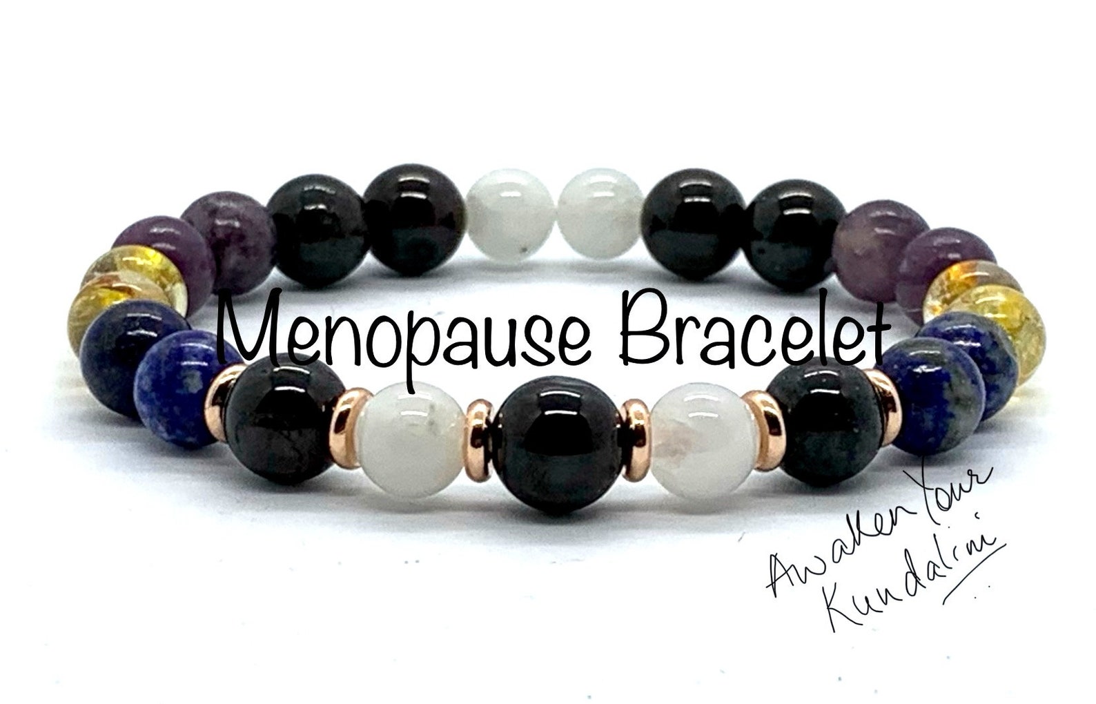 Crystals for Menopause Bracelet Menopausal Crystal Healing Etsy