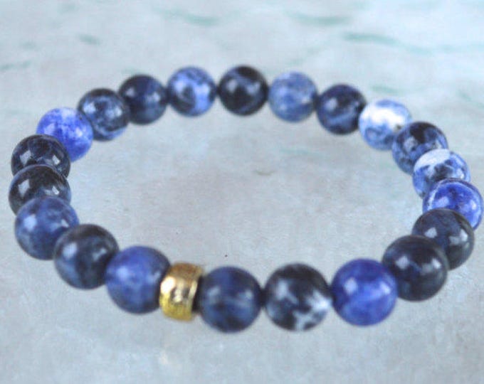 AAA 8mm Sodalite Bracelets for Women, Mens Bracelet Men Bracelet Gift for Boyfriend Gift, Gift for Women, UnisexChristmas