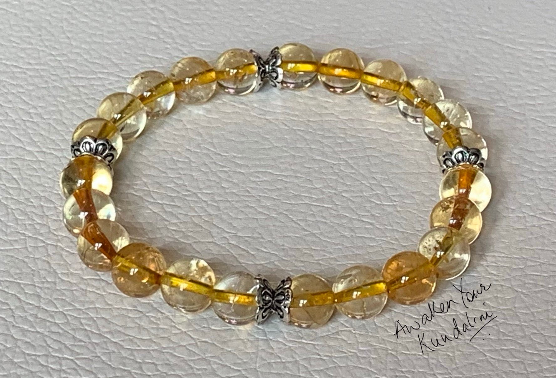 Raw citrine bracelet Clearance