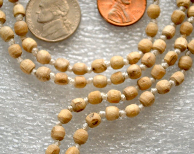 Holy Basil Ram Tulsi Hand Knotted Om Mala Beads Necklace -Blessed Karma Nirvana Meditation 6 mm Prayer Beads For Awakening Chakra Kundalini
